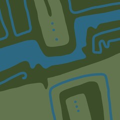 Abstract image for printing. Picture for modern interiors. The picture is painted by hand on a tablet. © neurostructure