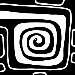 Abstract image for printing. Picture for modern interiors. The picture is painted by hand on a tablet. © neurostructure