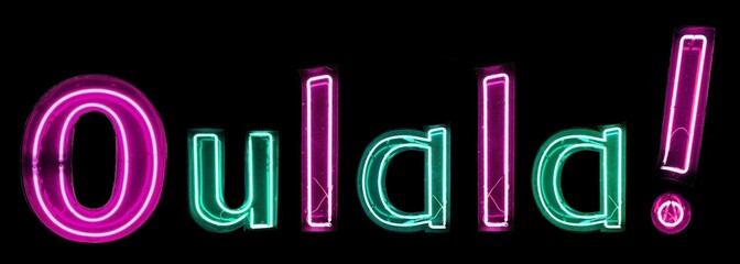 Oulala! n&eacute;ons roses et verts