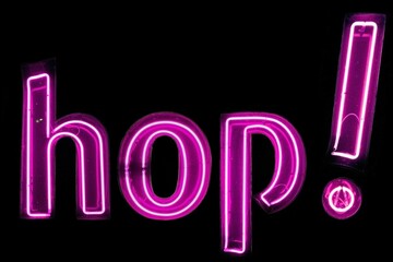 hop! n&eacute;ons roses