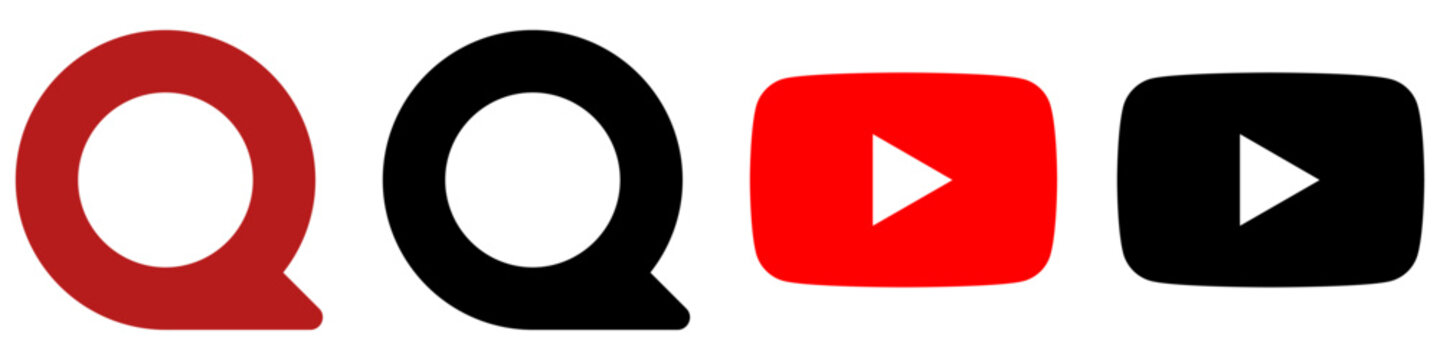 Quora YouTube Icons