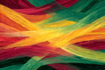 Abstract colorful background with waves and lines. Abstract background in red yellow and green for black history month