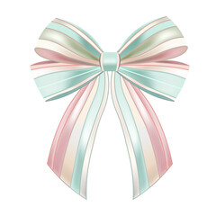 striped bow with no background vector