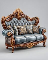 Ornate vintage style sofa high resolution picture