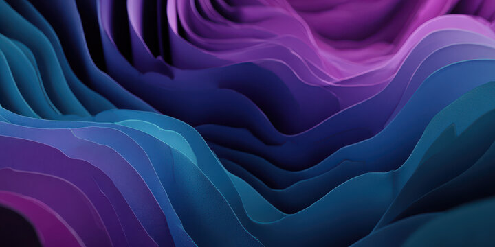 Futuristic Abstract Background with Colorful Purple and Blue Waves for Creative Projects and Modern Designs - Powered by Adobe