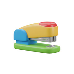 Colorful Stapler Office Supply Stationery.