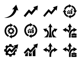 Arrow and Chart Icon Set