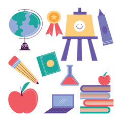 Back To School Elements Flat Icon