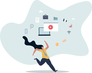 Digital marketing course and e-learning online skills.life and employment of people.