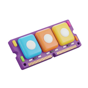 Colorful Launchpad MIDI Controller Keys.