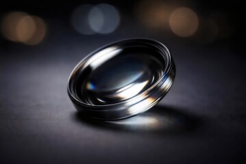 Polished Metal Ring with Reflective Surface