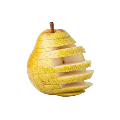 Sliced pear on Transparent Background