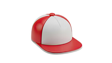 Red and White Baseball Cap