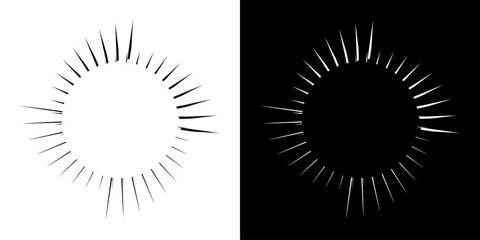 Fototapeta premium Dynamic abstract spiral sound wave rhythm lines. Circular spiral sound wave rhythm of lines. Circular futuristic abstract lines, black and white background. 