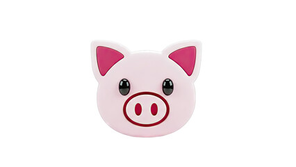 Cute Pink Pig Face Sticker