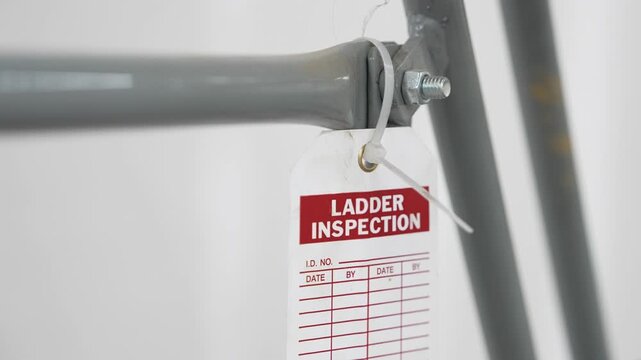 Ladder inspection tag