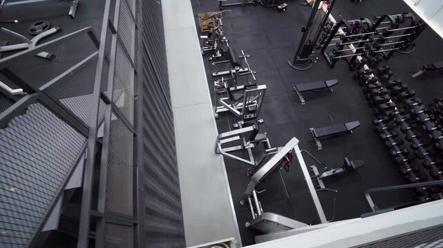 Perspective of the training area floor.