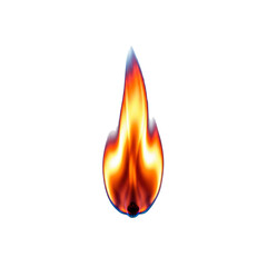 Flame on Transparent Background