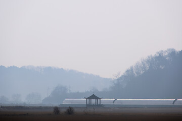 A far-flung view of the countryside