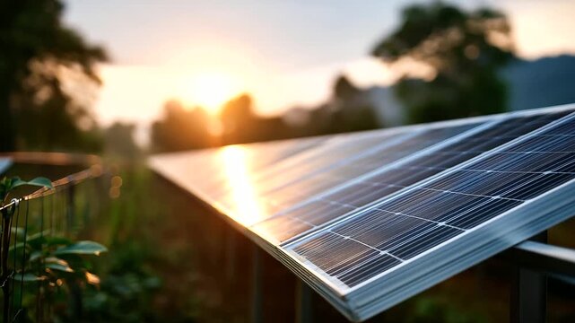 Photovoltaic cells in solar farm alternative sustainable energy defocused pure renewable background clean power generation reduce global warming environmental protection green