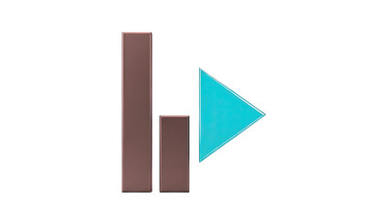 Play Button and Volume Bars Icon