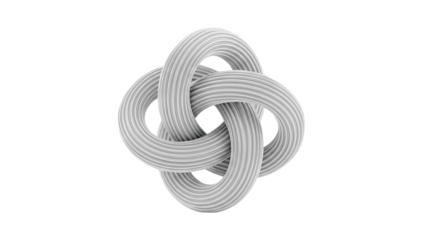 Intertwined Ribbed Rings