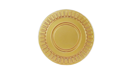 Golden Coin with Decorative Edge