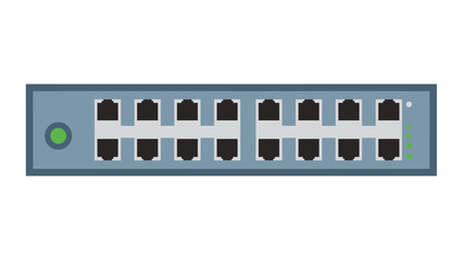 Ethernet Switch Network Device with Ports.