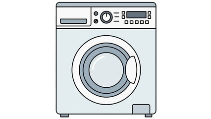 Front Loading Washing Machine Appliance Household.
