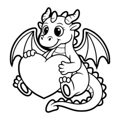 Dragon Holding Heart