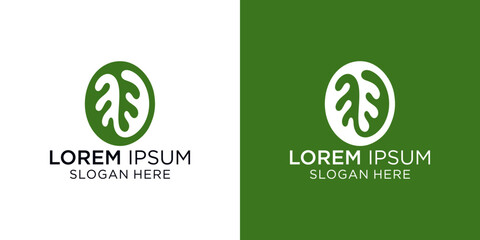 Natural eye-catching leaf with green space logo. A nice brand depicting a leaf. Very suitable for companies related to outdoors activity.