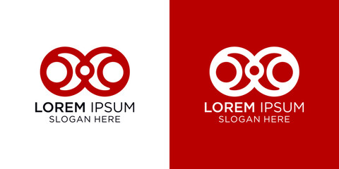 Elegant logo design featuring interconnected circles with a customizable slogan, perfect for businesses seeking a modern brand identity