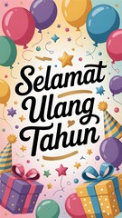 Fototapeta premium birthday greeting cards 