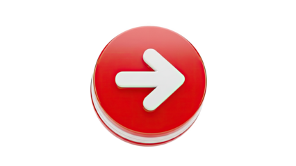 Red Circular Button with White Right Arrow