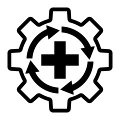 Obraz premium safety procedure Line Icon