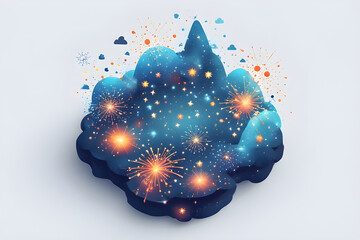 abstract blue background