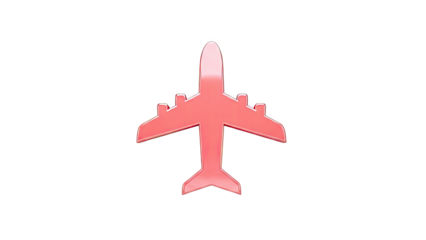 Red airplane icon