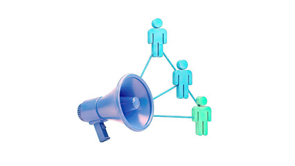 Megaphone and Connected People