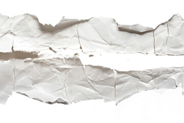 Crumpled white paper texture with intricate folds and shadows.