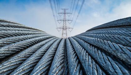 Industrial Power Cable Infrastructure Concept