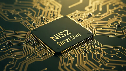 Abstract representation of a sophisticated computer chip, symbolizing comprehensive digital security regulations and the strategic framework for network information system protection