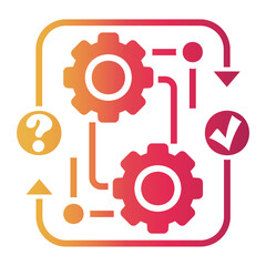 Obraz premium safety procedure Gradient icon