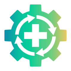 Obraz premium safety procedure Gradient icon