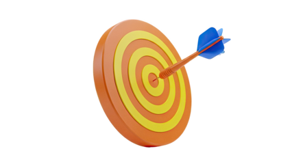 Dart Hitting Bullseye