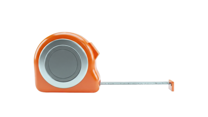 Orange Tape Measure Extended