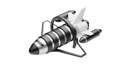 3D Render of a Stylized Space Shuttle