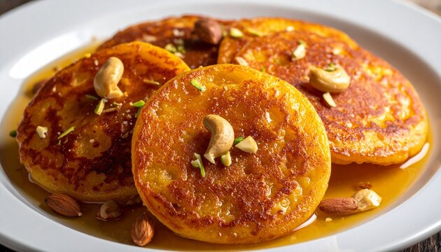 Madhya Pradesh Malpua Pancakes. Traditional Indian Food