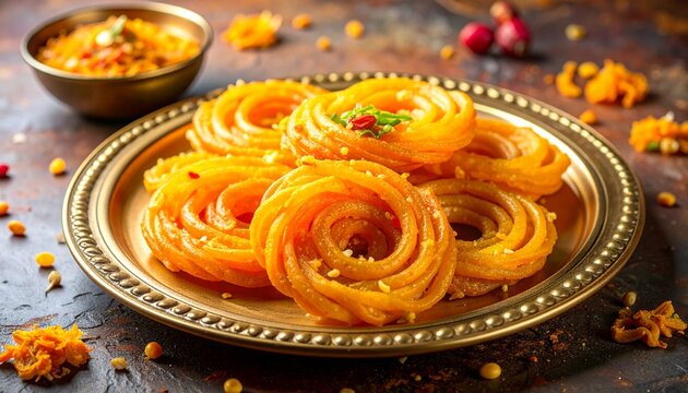 Fafda Jalebi Festival Combo. Traditional Indian Food