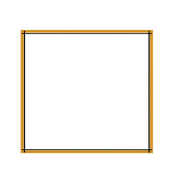 Obraz premium The frame is designed with simple lines.