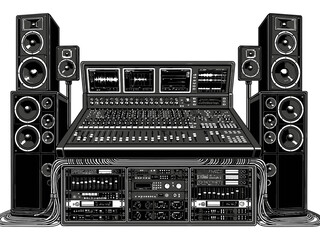 Sound System Vector